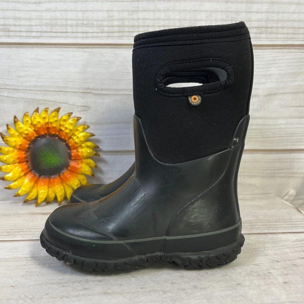 Bogs Kids Black Rain & Snow Boots